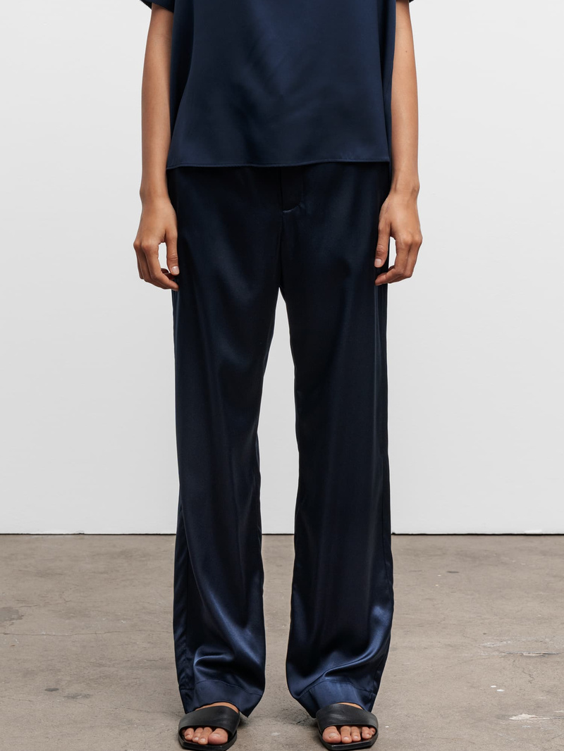 Ava satin silk trouser Ahlvar Gallery