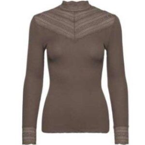 RWBenita LS Regular Lace T-neck T-shirt Rosemunde