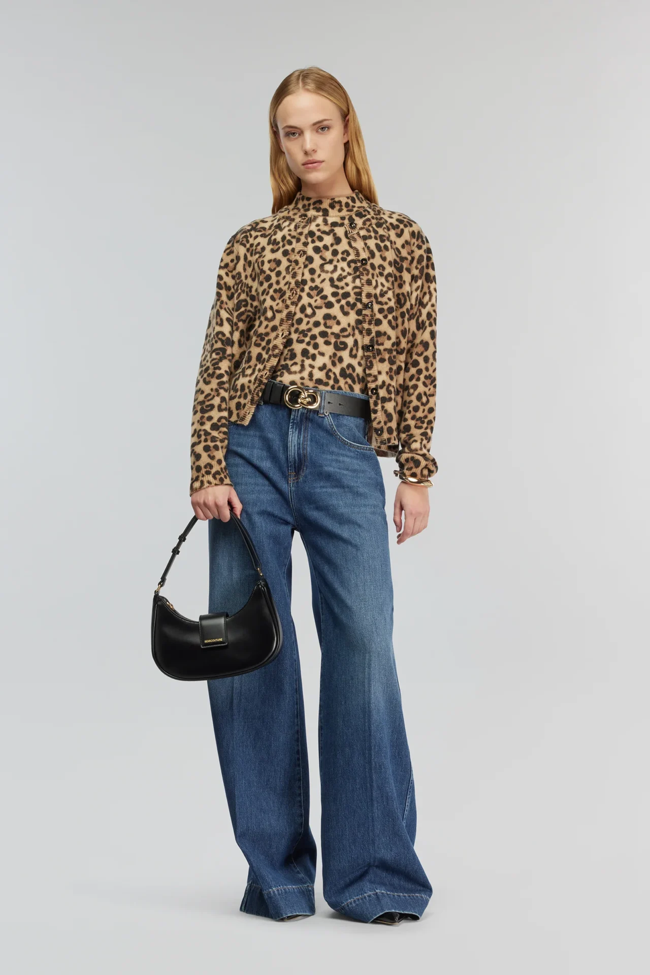 Y5WD43 Cardigan Macula Leopardo Semicouture - Afbeelding 3