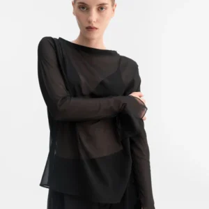 Lola see-through silk blouse Ahlvar Gallery