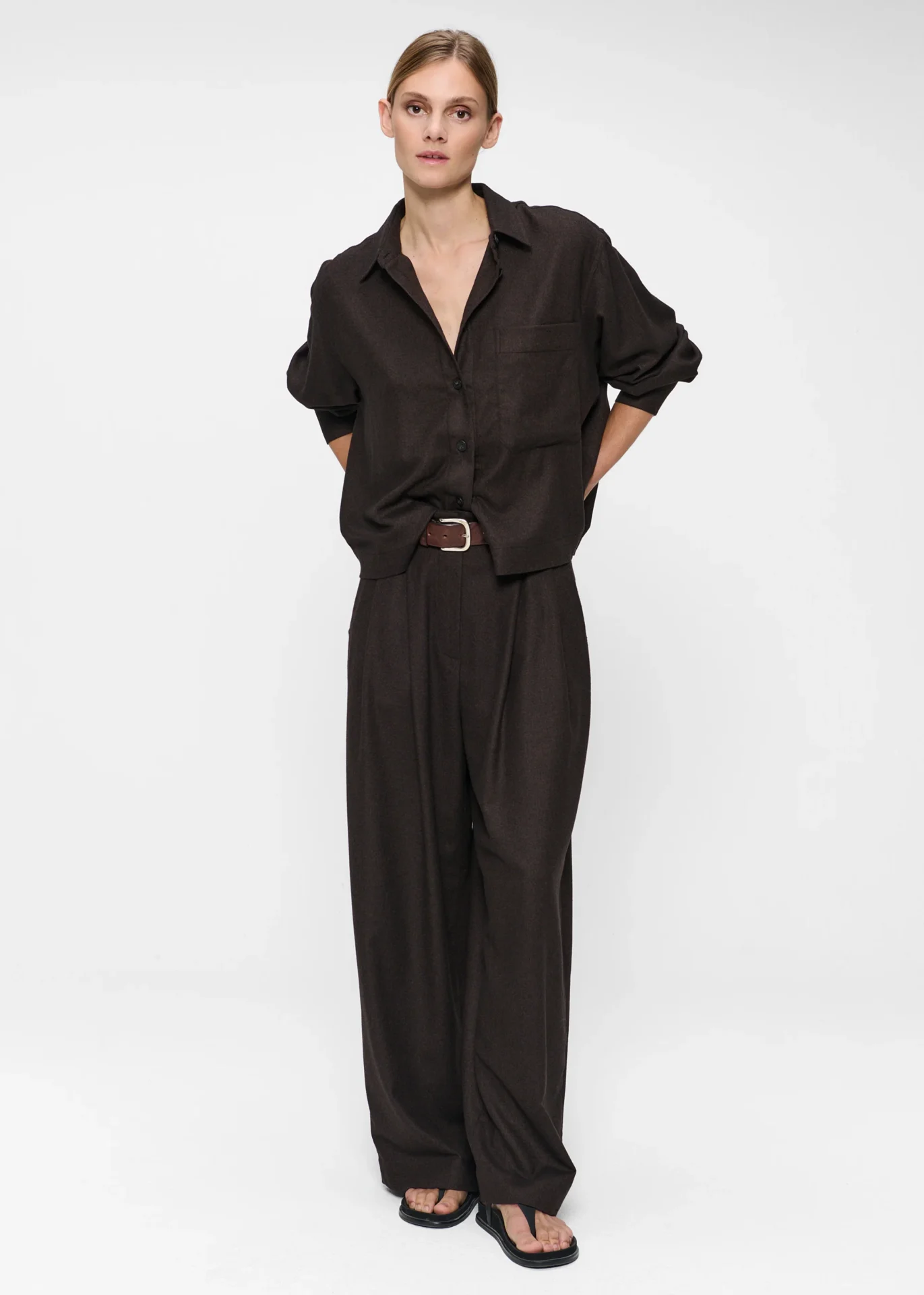 Soft Flan Jade Elastic Pants Zenngi