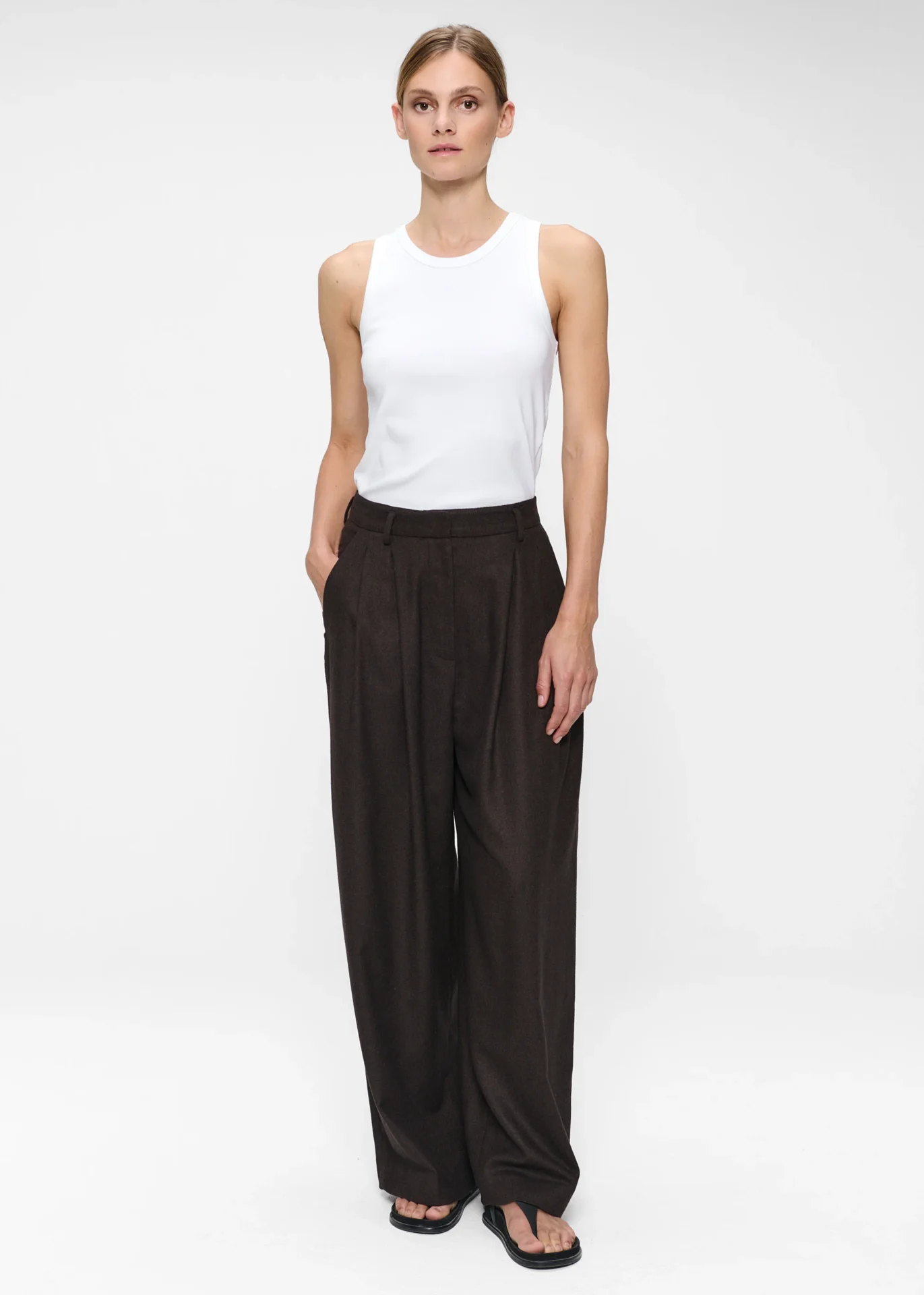 Soft Flan Jade Elastic Pants Zenngi - Afbeelding 3