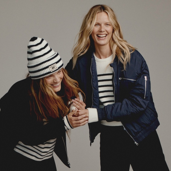 Beanie stripe W25B355 PENN&INK N.Y