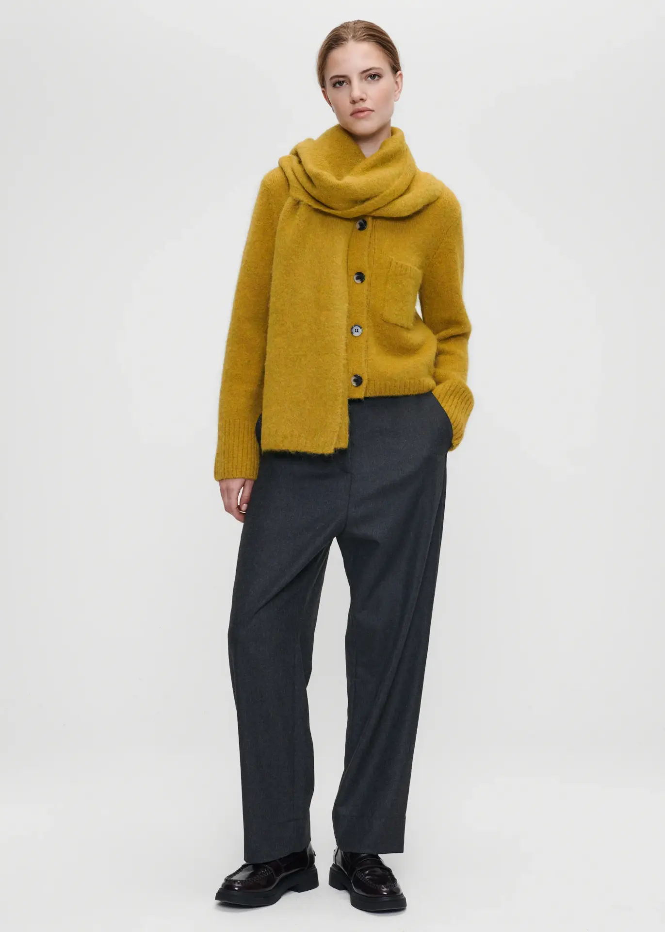 Soft Alpaca Cropped Cardigan Zenngi - Afbeelding 2